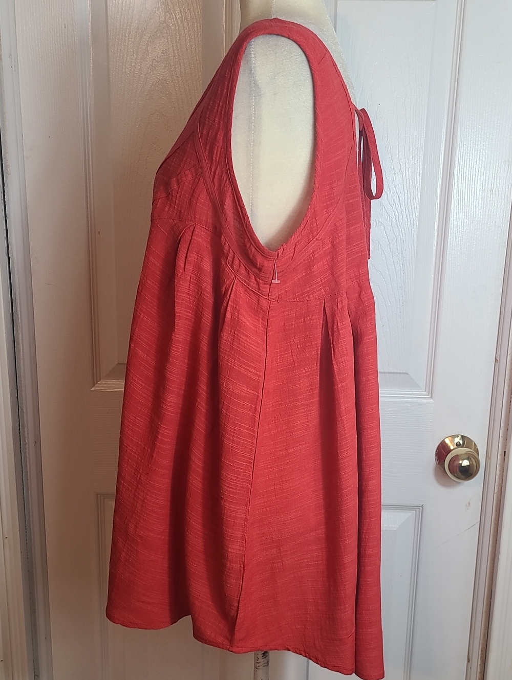 Easel Pleated Babydoll Blouse - Picture 7 of 12